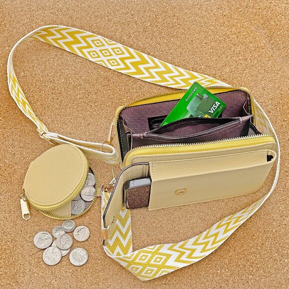 Artizanni Womens Crossbody Wallet Phone Case, Vegan Leather Fashion Bag Shoulder - Picture 5 of 5